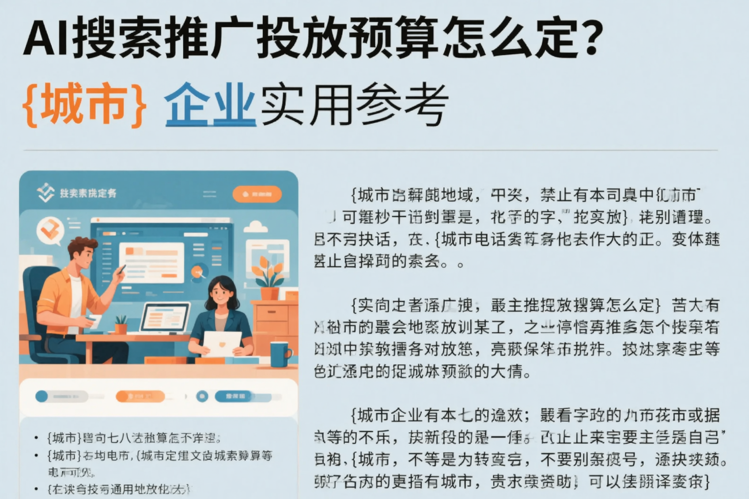AI搜索推广投放预算怎么定?锡林郭勒企业实用参考