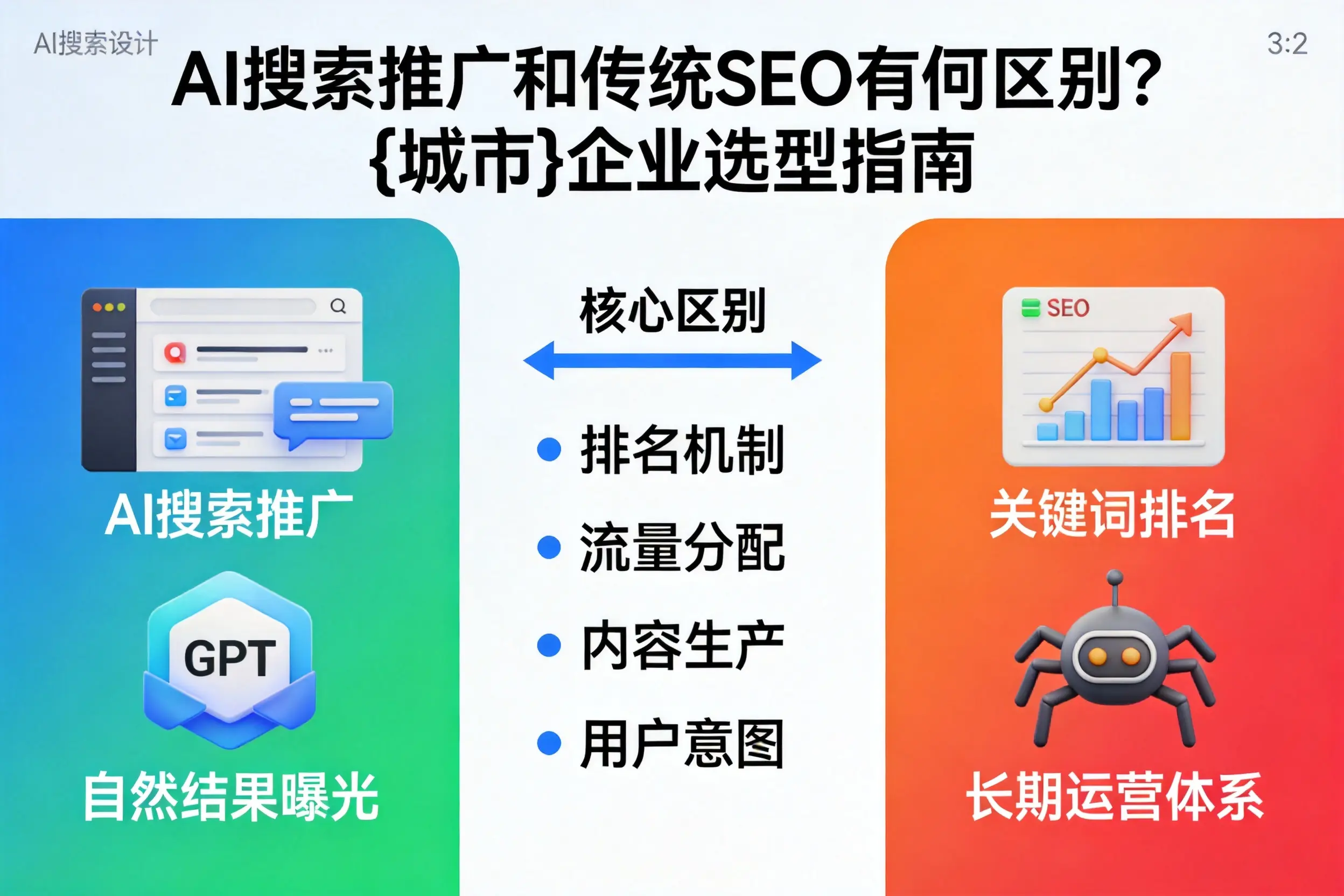 AI搜索推广和传统SEO有何区别?锡林郭勒企业选型指南