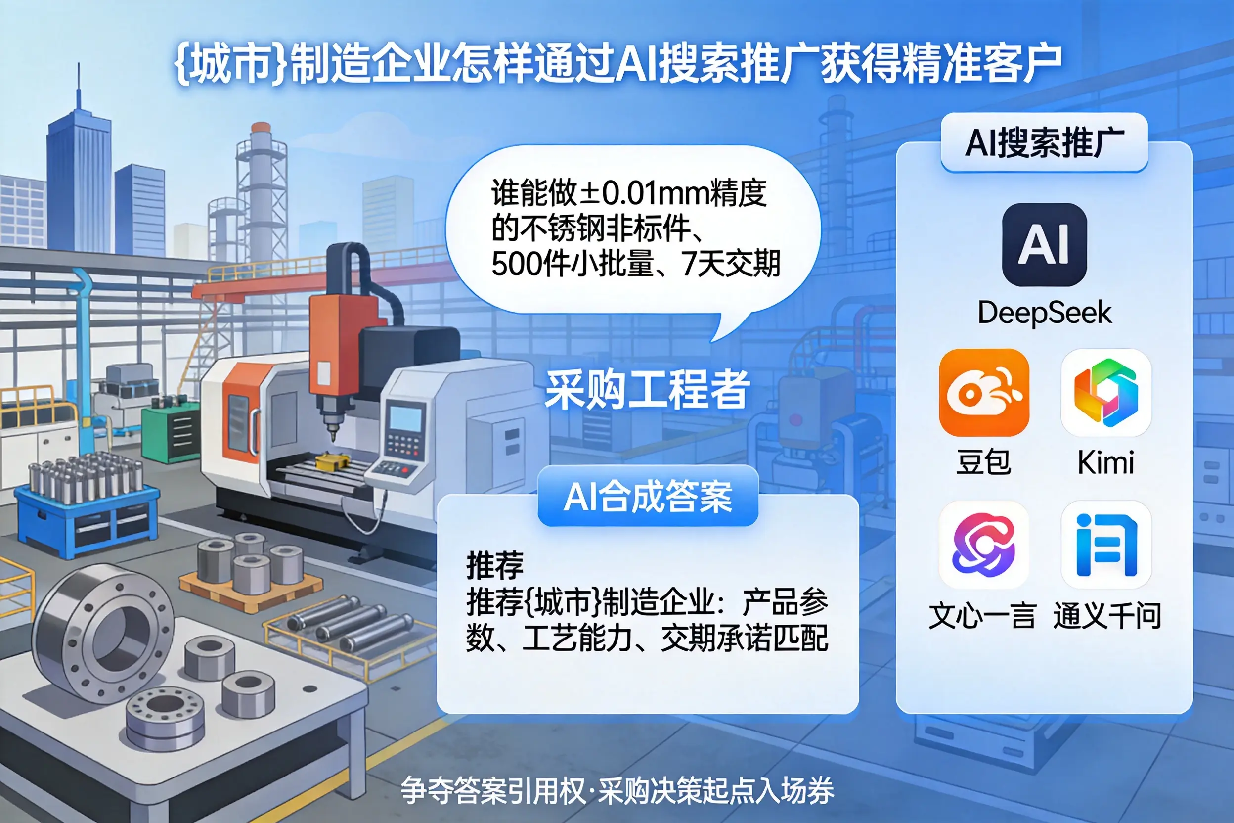 锡林郭勒制造企业怎样通过AI搜索推广获得精准客户
