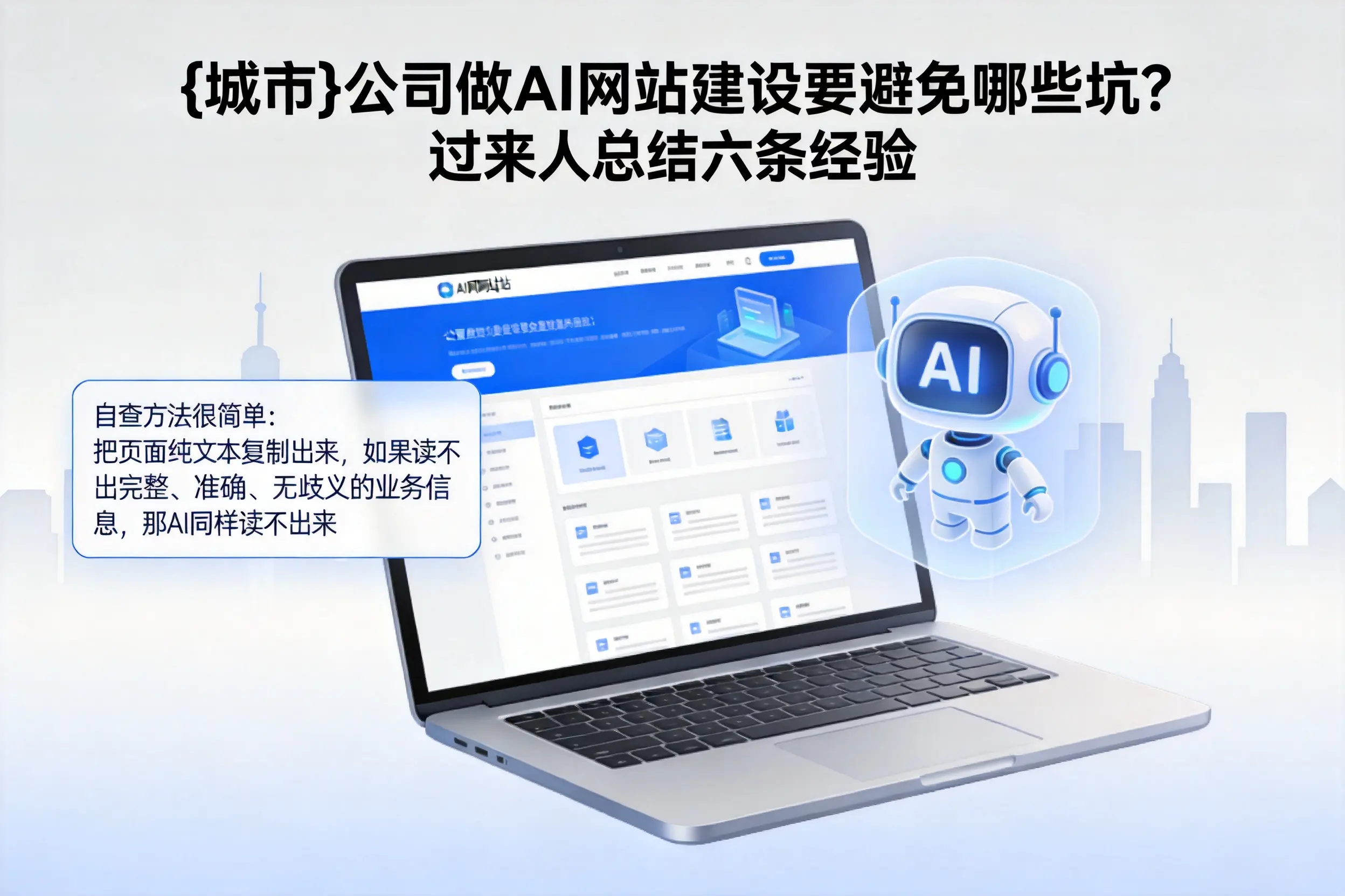 锡林郭勒公司做AI网站建设要避免哪些坑?过来人总结六条经验