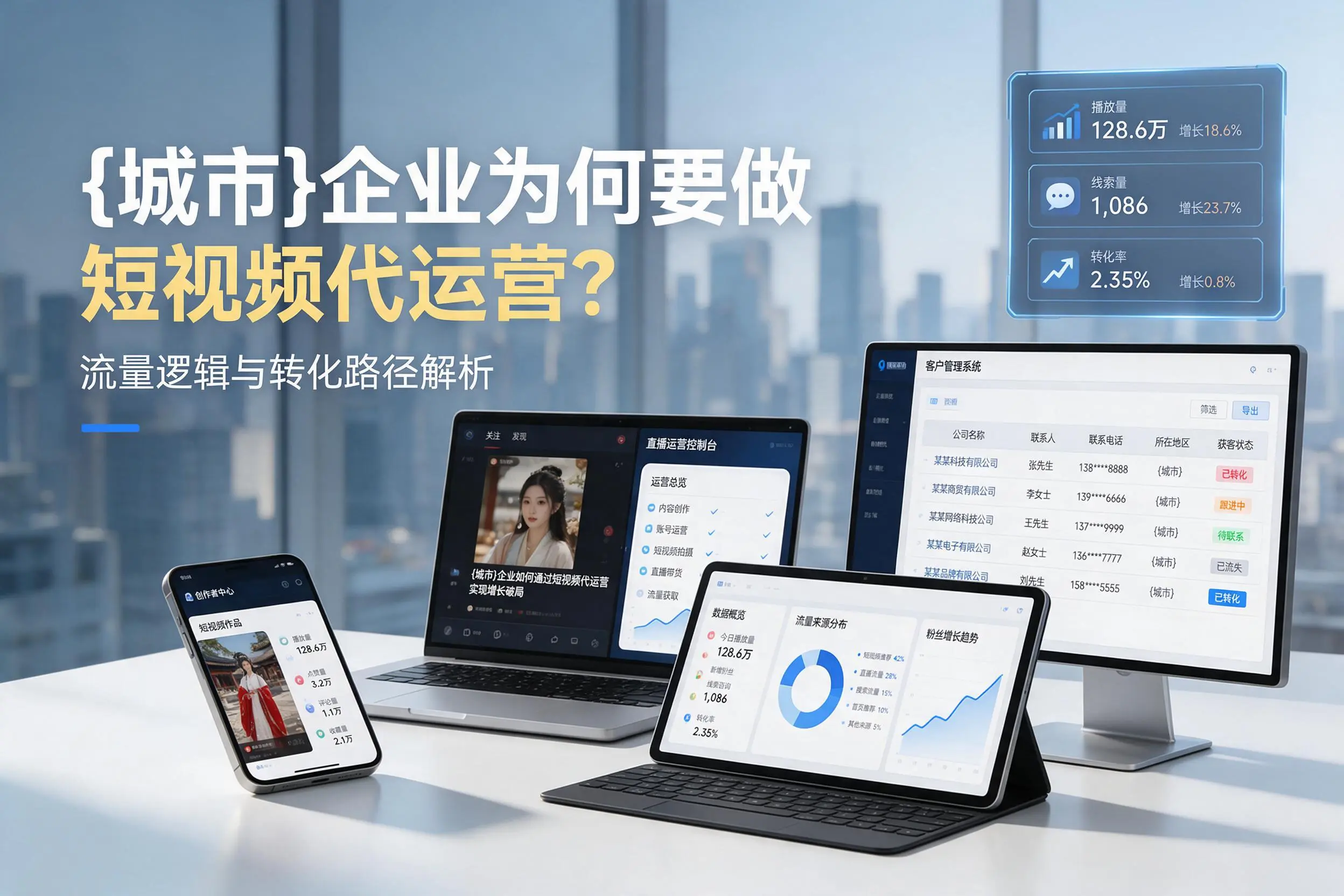 锡林郭勒企业为何要做短视频代运营?流量逻辑与转化路径解析