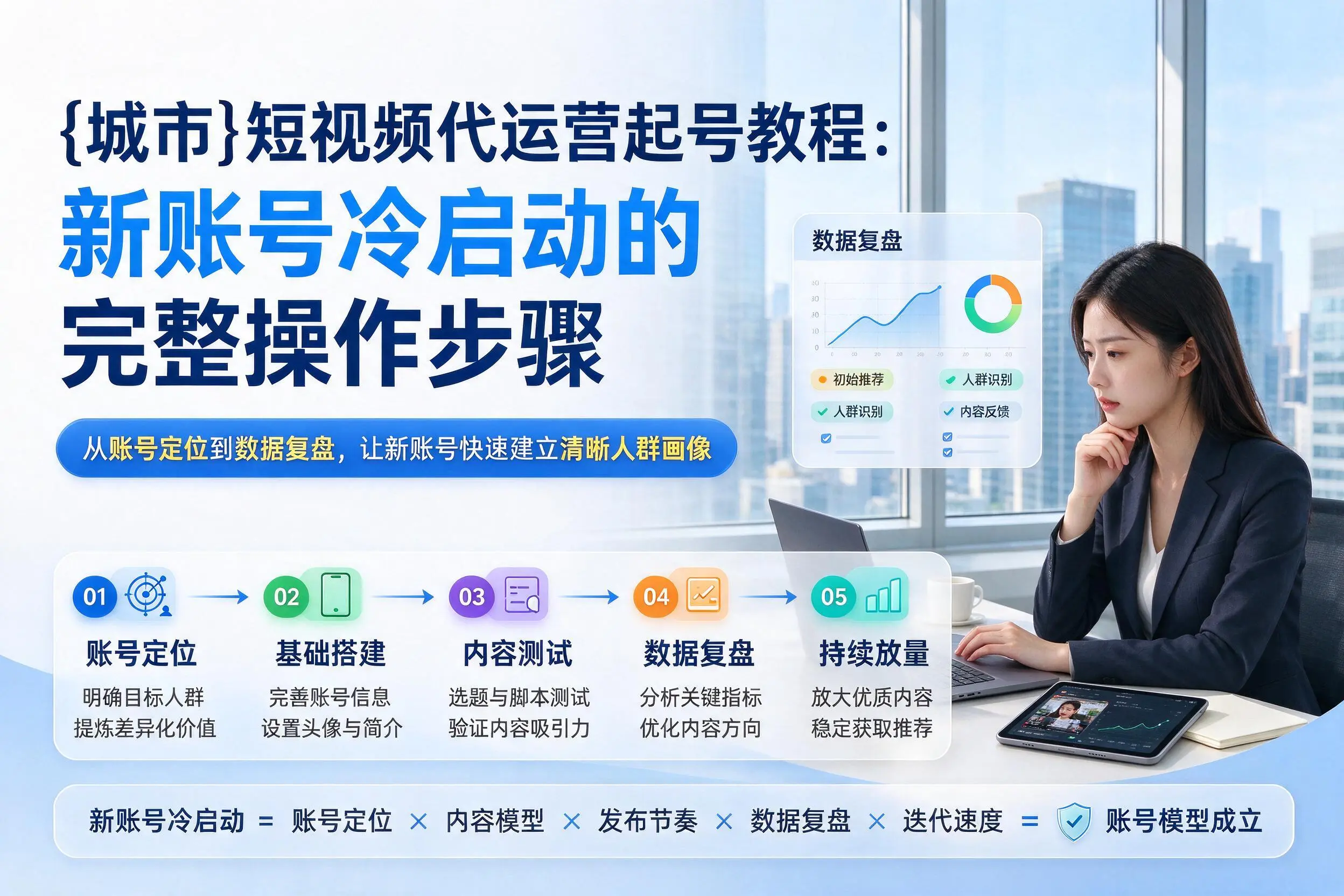锡林郭勒短视频代运营起号教程：新账号冷启动的完整操作步骤