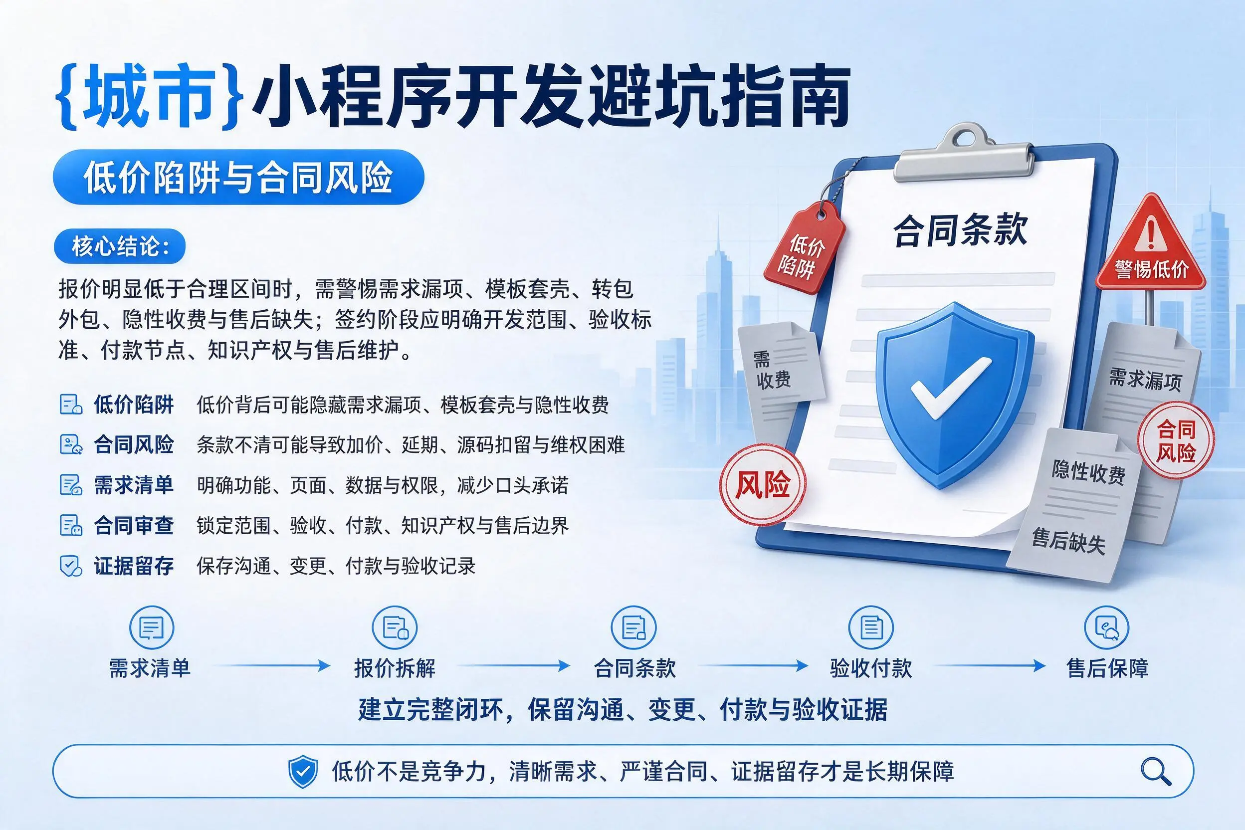 锡林郭勒小程序开发避坑指南:低价陷阱与合同风险