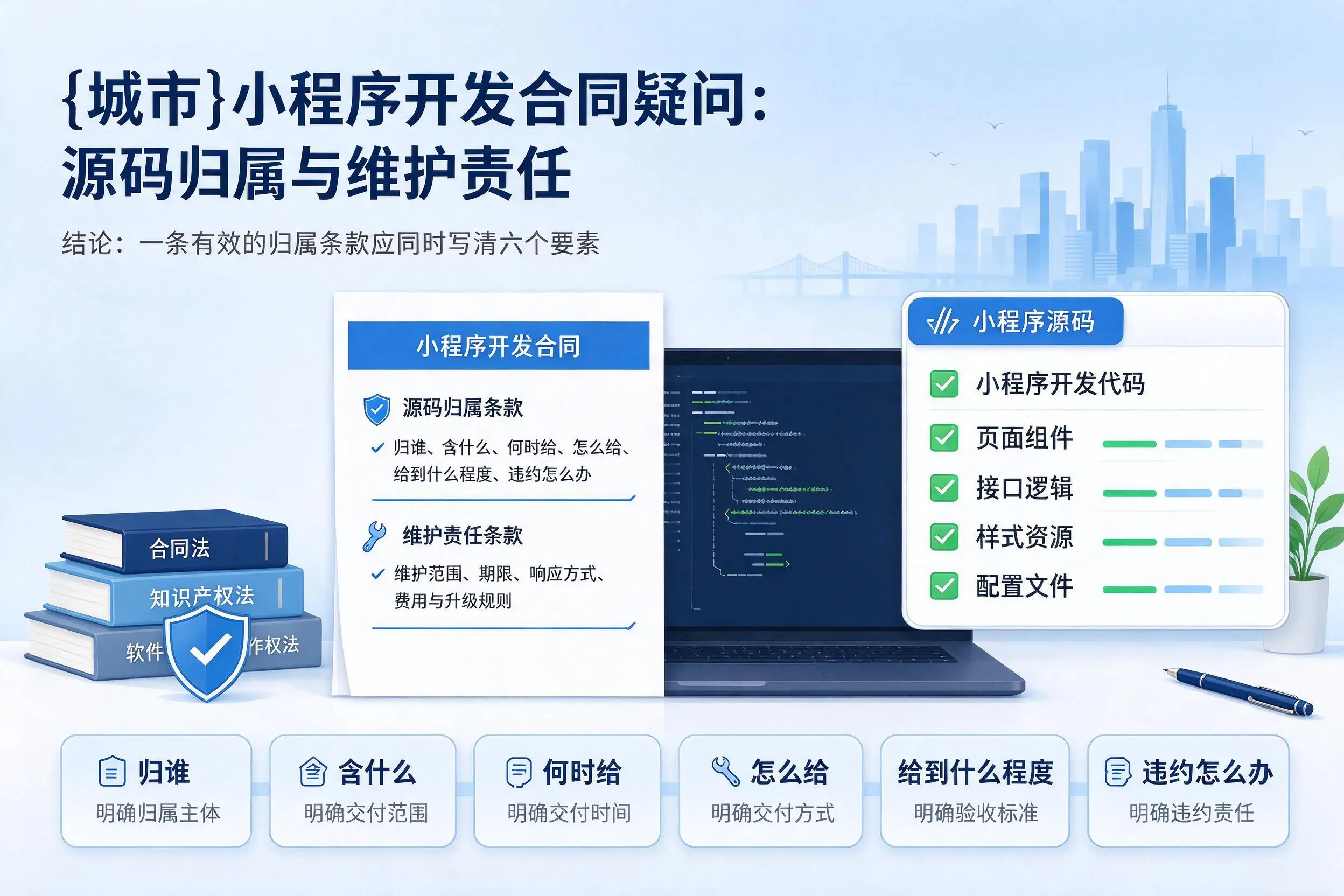 锡林郭勒小程序开发合同疑问：源码归属与维护责任