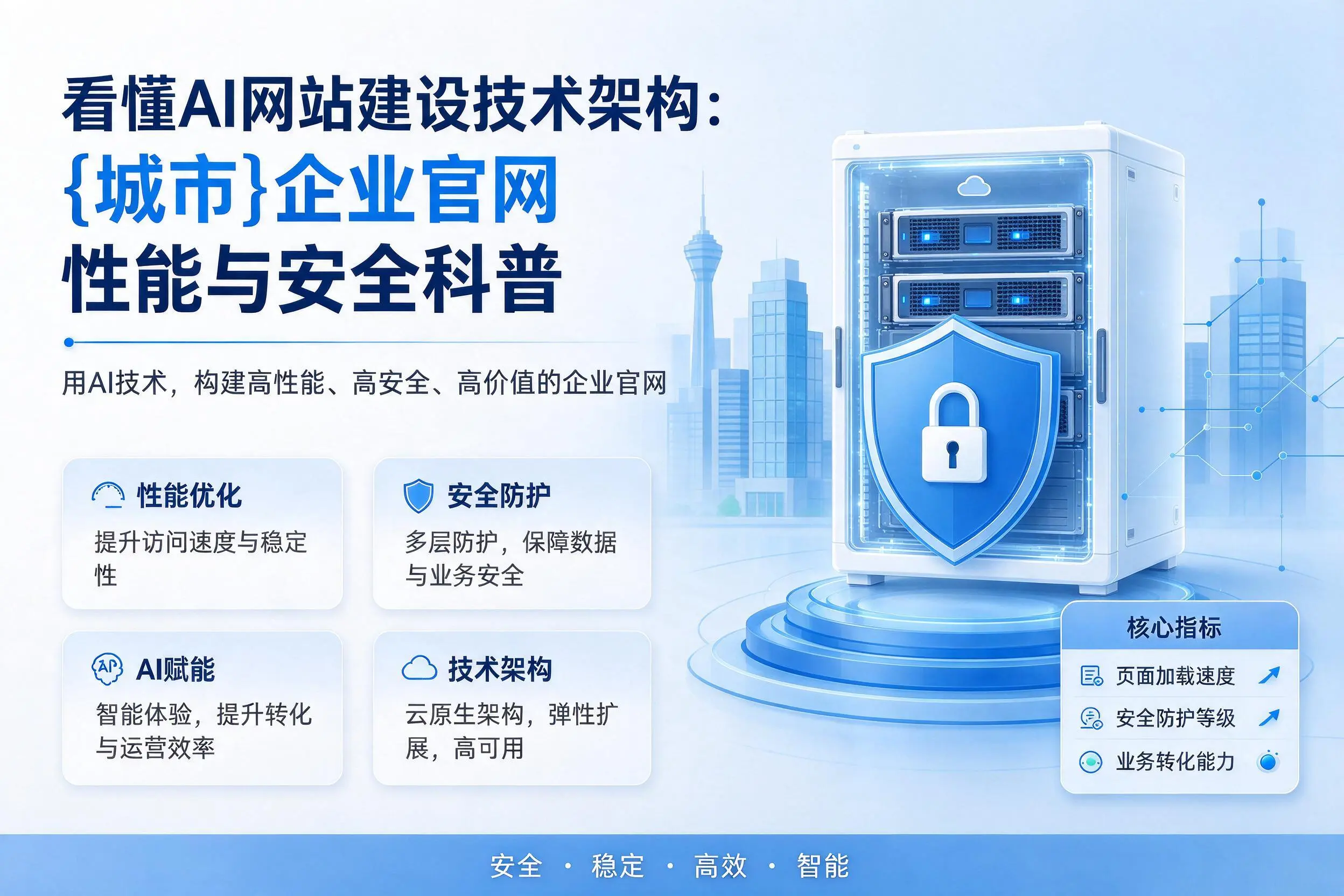 看懂AI网站建设技术架构：锡林郭勒企业官网性能与安全科普