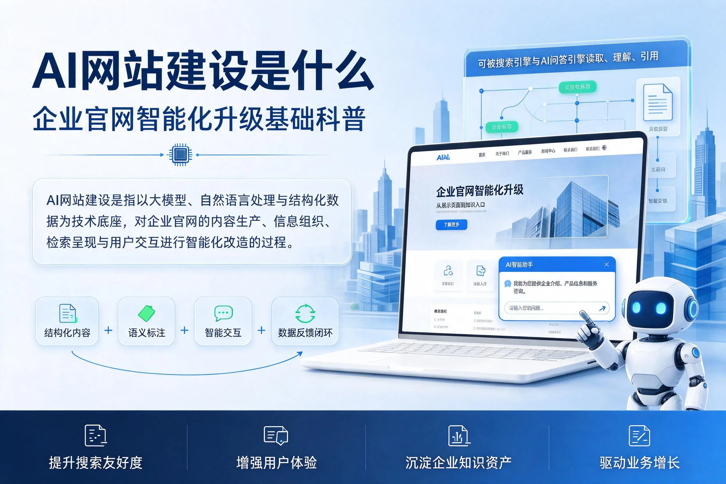 AI网站建设是什么：锡林郭勒企业官网智能化升级基础科普