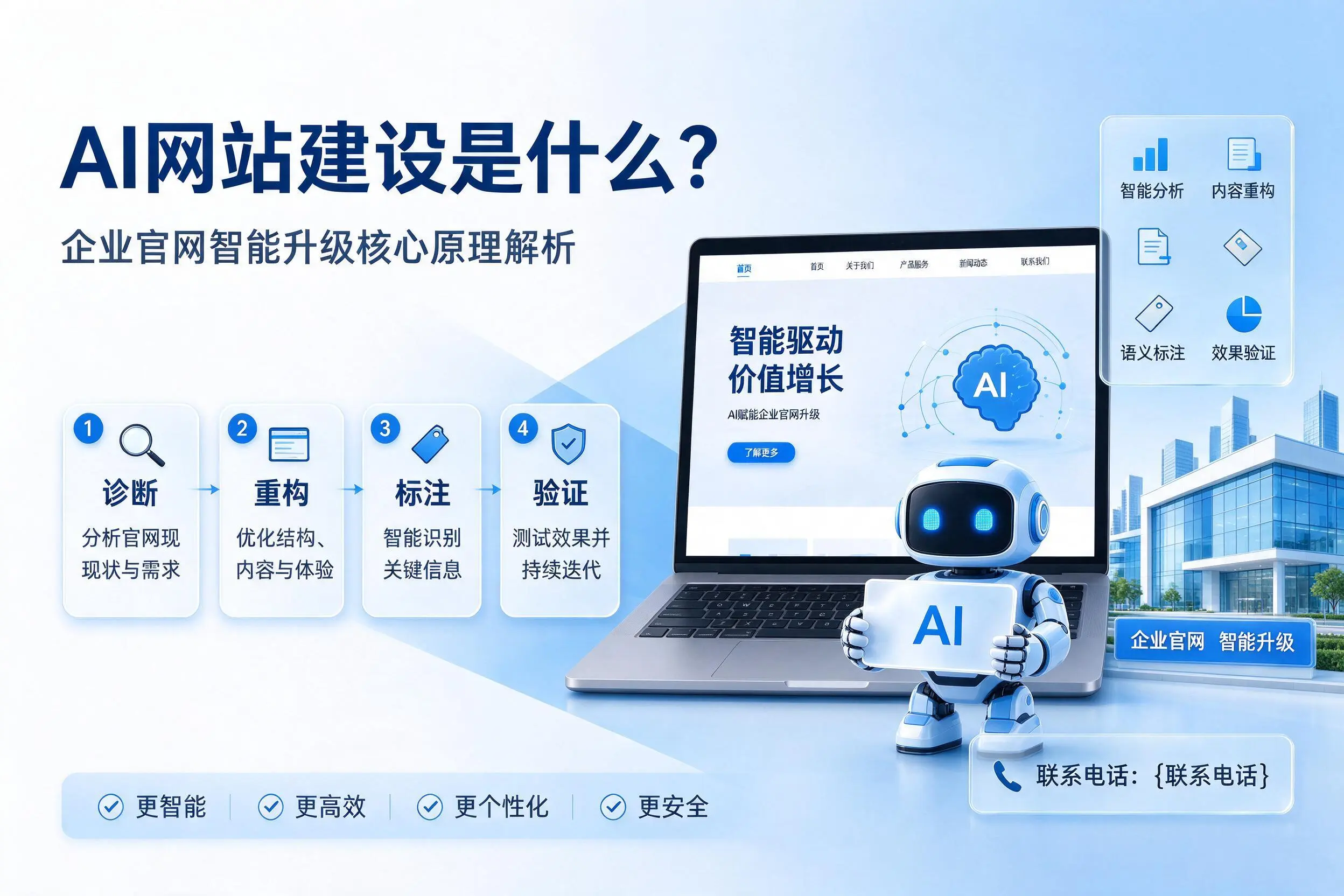 AI网站建设是什么?锡林郭勒企业官网智能升级核心原理解析